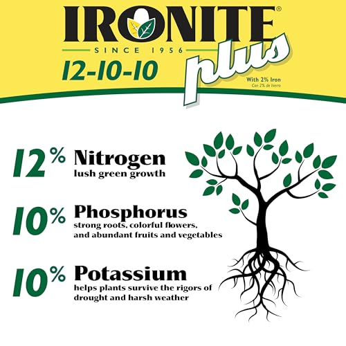 Ironite Plus Shrubs, Trees Plant Food Bag Granular 12-10-10 3lb - size: 3lb
