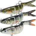 TRUSCEND Swimmax Easy Catch Fishing Lures with BKK Hooks, Wiggling, Vibrating, Rattling and Gurgling for More Bites, Heavy-Duty Dyneema Fiber Jointed Swimbaits for Bass, Trout, Crappie, Walleye, Pike - color: B-4",0.4oz