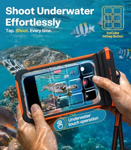 TORRAS IPX8 Waterproof Phone Pouch Floating, Underwater Screen Touchable, Water Proof Case with Lanyard for iPhone 17 Pro Max 16 S26, Cellphone Dry Bag Cruise Essentials 7.0 inch, Black - color: 1 Pack-Black