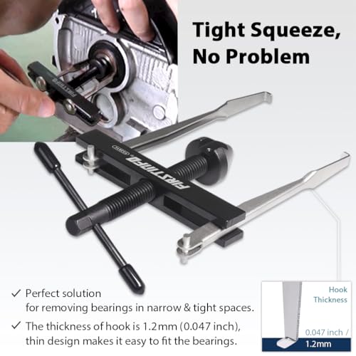 FIRSTINFO F3281C 4-Piece(4.6"/2.87") Crankshaft Camshaft Seal Remover Hook - size: Removal Puller Kit
