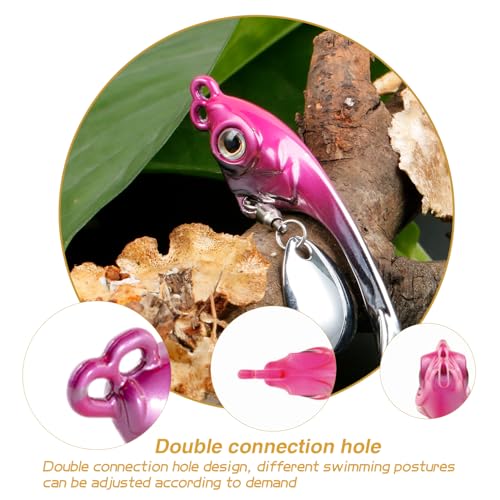 Fishing Jigs Metal Fishing Spoons Lures, Blade Bait Spinner Long Casting Jigging Spoon Lure Vertical Hard Swimbait for Walleye Bass Trout Freshwater & Saltwater