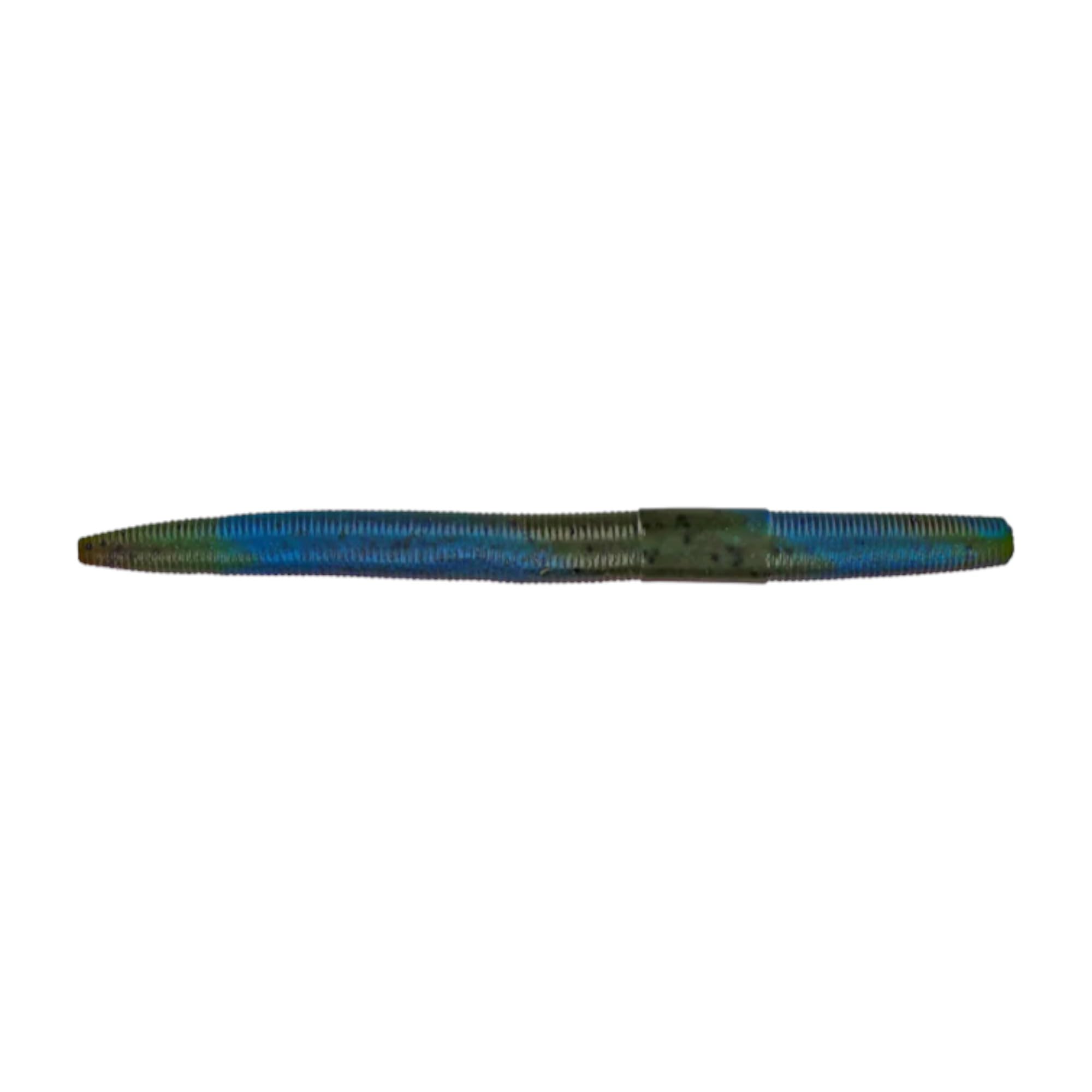 Moose Baits 5" Stickbaits | Worms for Bass Fishing - Premium Stick Bait, Wacky Worms/Soft Plastic Largemouth Bass Rubber Worms, 10 Count Fishing Worms Perfect for Bass Fishing Kit - color: Green Pumpkin Blue Swirl