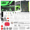 FONMANG 322-Piece Fishing Lures Kit - Buzz Bait/Spinner Baits/Jig/Frog, Fishing Tackle Box with Tackle Included, Soft Bait/Hooks/Weights, Fishing Gear Lure Kit Gift for Men Freshwater Bass Trout - color: E2-601pcs Fishing Kit