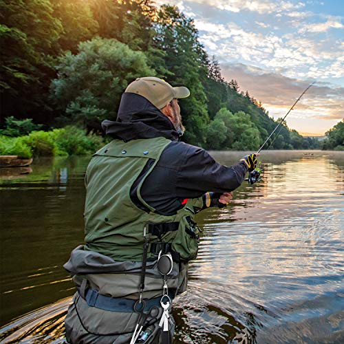 8 Pieces Fly Fishing Tools Accessories Include 4 in 1 Fly Line Clipper Black Knot Tyer Fishing Line Nipper Fishing Hook Remover Forcep Retractors Keychains and Fishing Lanyard for Anglers