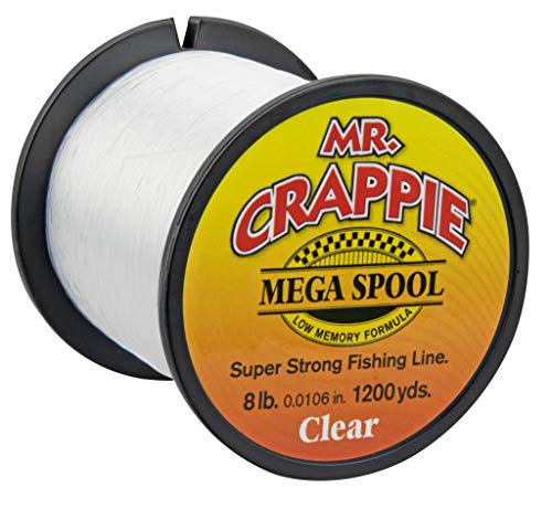 Lew'sLews Fishing, Mr. Crappie Mega Spools, Clear, 4 lb - color: Multi, size: One Size