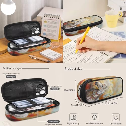 Horse Backpack for Kids Boys Preschool Elementary Backpacks with Reusable Lunch Bag Pencil Case Pouch Water Bottle Carrier Bag 4 PCS Set - color: Horse