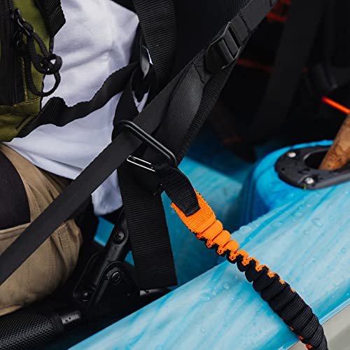 Pelican Paddle Leash and Leash Fishing Rod - Paddle Holder - Kayak Accessories Strechable Coiled Rod for Kayak and SUP Paddles - style: Strechable Coiled Rod