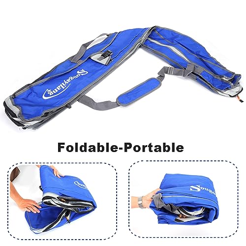Sougayilang Fishing Rod Bag - 3 Layer Organizer, Pole Case, Storage Bag, Rod and Reel Carrier for Travel - 160cm/63in - color: Length: 160cm/63in