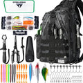Ghosthorn Fishing Backpack Waterproof Tackle Bag Sling Bag Gift - color: Black Camouflage Set, size: Standard