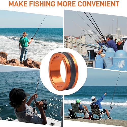 Fishing Lines Puller Ring, Lines Dragger Alloy Ring Shocked Absorption Hand Protecting Rings Assist Device for Leader Line and Hook Knots Adults Beginners Enthusiasts - color: Silver-2pcs