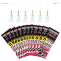 Double Hook Rig Surf Fishing: 9PCS Pompano Float Rigs with 3 Circle Hook Saltwater Gear Tackle for Surf Fishing - color: Multi color