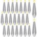 Landhoow Drop Shot Fishing Sinker Weights Kit Freshwater Catfishing Fishing Sinker Bass Casting Removable Line Saltwater Streamlined Snap Weight for Trolling Surf Tackle - size: 2.1 oz