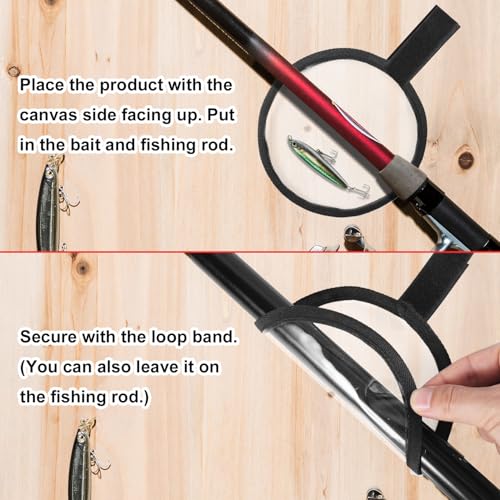 BOXOB 6 Pcs Fishing Hook Protective Covers Wrap, 5.9 Inch Fishing Reel Lure Covers Transparent Visible Bag Bait Gloves for Fishermen Essential Accessories Gear Gift