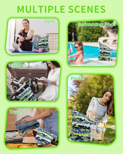 babygoal Hawaii Wet Dry Bags 3 Pack, Waterproof Travel Bags for Swimsuits, Beach, Pool, Gym,Food Storage and Wet Clothes,3LN41-B - color: Boy color 41