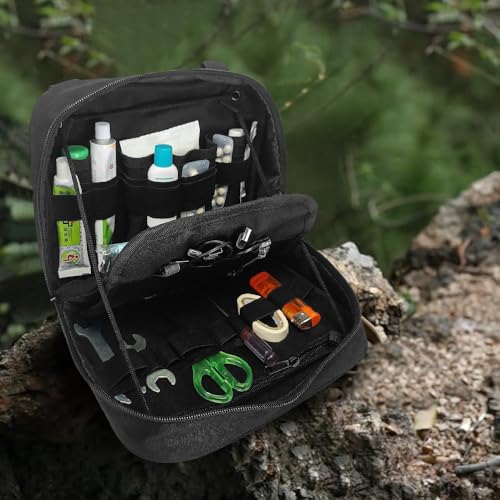 SUNRISING Tactical Chest Rig Bag Modular Tool Bag Tactical Molle Management Bag Detachable Magazine Pouches Plate with Strap Large Capacity Men's Chest Bag for Hunting Running Fly Fishing