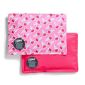 Fit & Fresh Cool Coolers Soft Ice for Lunch Bags 2pk, Flexible Stretch Nylon, Durable, Reusable Lunch Box Ice Packs, Soft Ice, Reusable Freezer Packs, Lunch Ice, Sweet Pink Block Print - color: Sweet Pink Print (2 Pack), size: Standard