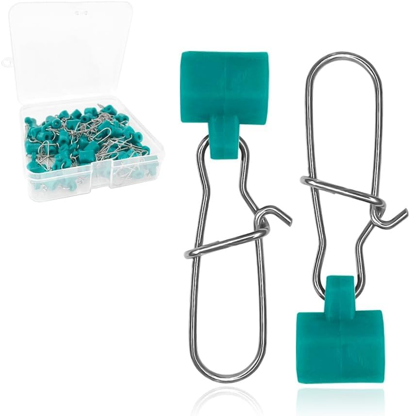 YOTO Sinker Slide for Fishing 30/60pcs Fishing Slide Weight Slides Fishing Line Connector Fishing Accessories - color: Green - 30pcs