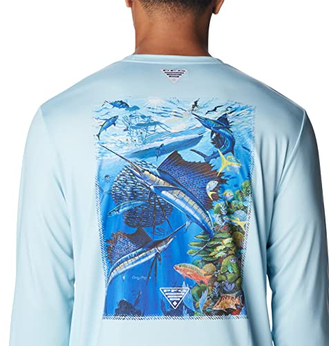 Columbia Terminal Tackle PFG™ Carey Chen Long Sleeve - color: Spring Blue/White Reef Cup, size: XX-Large