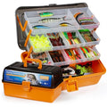 560PCS Fishing Lures Kit with Large 4-Layer Tackle Box, Complete Freshwater Bass Fishing Gear Set with Pliers, Hooks, Crankbait, Sinkers, Jigs, Weights & More Accessories, Gifts for Men