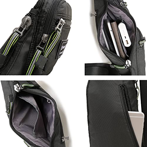 NICGID Sling Bag Chest Shoulder Backpack Crossbody Bags Casual Daypack for Men Women - color: Dark Green