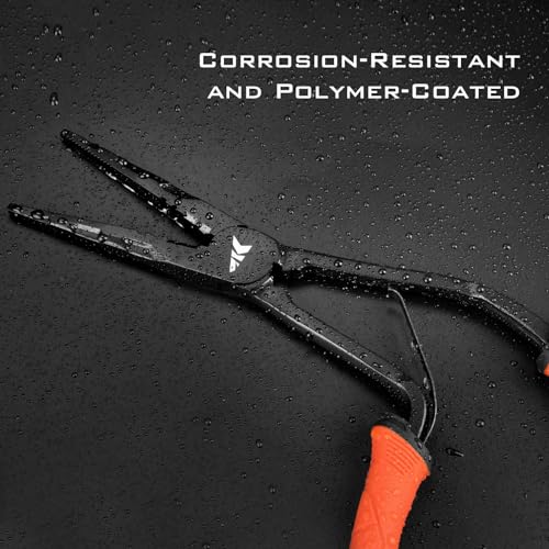 KastKing Paradox Fishing Pliers, Angled Fish Lip Gripper, Saltwater Resistant 420 Stainless Steel Fishing Tools, Fishing Pliers Hook Remover with Ergonomic Handle, Fishing Gifts for Men - style: E:11" Pistol Grip
