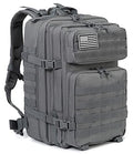 QT&QY 45L Military Tactical Backpacks Molle Army Assault Pack 3 Day Bug Out Bag Hiking Treeking Rucksack… - color: 3.0 Gray