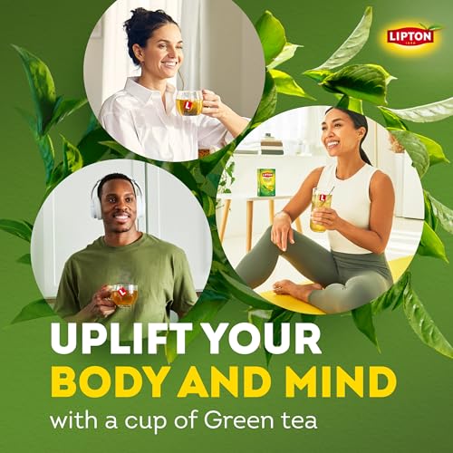 Lipton Peach Green Tea Bags, Flavored, Unsweetened Teabags for Hot Tea or Peach Iced Tea with Caffeine and Flavonoids, 20 Total Tea Bags - size: 20 Tea Bags