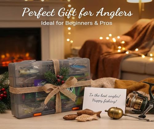 Elite Bass Fishing Tackle Box Kit - All-in-One Lure Set | Fully loaded with zero junk fillers. Premium Gear Gift for beginners, teens, Men, Dad, Weekend & Progressive Anglers - color: 226Pcs - Premium Tackle Kit (Adults & Progressive Anglers)