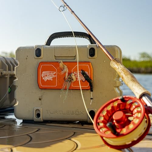 Cling Fishing Products Mag Grab Delta Fishing Magnet - Magnetic Holder and Organizer for Fishing Tools, Pliers, Hooks, Tackle - Used for Boats, Cars, Trucks, Bags, Gear Boxes - color: Orange, size: Dry Fly