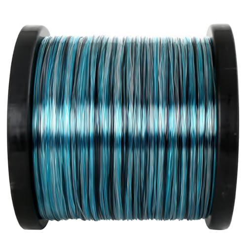 UANTA Monofilament Fishing Line, Superior Abrasion Resistance Mono Line, Ultimate Saltwater Fishing Line Leader Materials, 2025 New Fishing Line Unique Camo Design - color: OCEAN, size: 100LB(300YDS)
