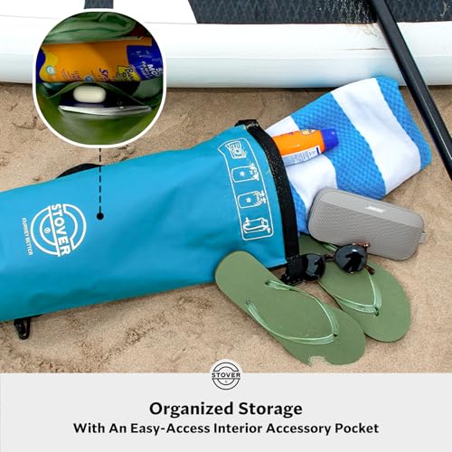STOVER 5/10/25/30/40/55L Waterproof Dry Bag, Small Lightweight Roll Top Dry Bag Backpack w/Waterproof Phone Case, Kayaking, Travel, Hiking, Fishing, Tubing, Camping, the Beach, Men/Women (Blue) - color: 5l Blue, size: 5L