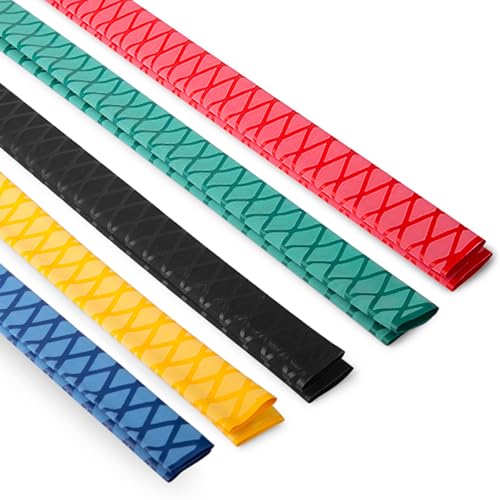WFLNHB X-Tube Heat Shrink Wrap Tubing for Fishing Rod Grips with Non Slip and Insulation 39"&64" Lengths Durable Repair - 5 Color 14 Sizes - color: Blue, size: Length:39'' Diamter:35mm