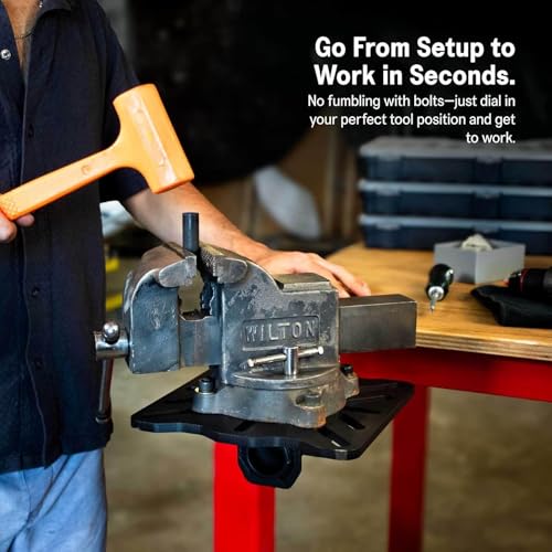 SST® Roto-Mount™ Quick-Swap Mounting Plate – Add-On Plate for 360° Rotating Bench Mount System – Laser-Cut Steel – Grade 8 Hardware Compatible – Corrosion Resistant - style: Plate