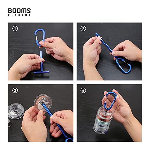Booms Fishing SH1 Fly Fishing Tippet Spool Holder 2 Pack - color: Blue, 2pcs