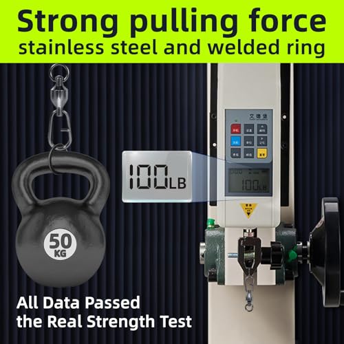 9KM DWLIFE Fishing Swivels & Snaps 25Pcs & Quick Change SnapsHigh Strength Snap Swivels Stainless Ball Bearing Fishing Swivels Freshwater/Freshwater - size: 5# A-25pcs