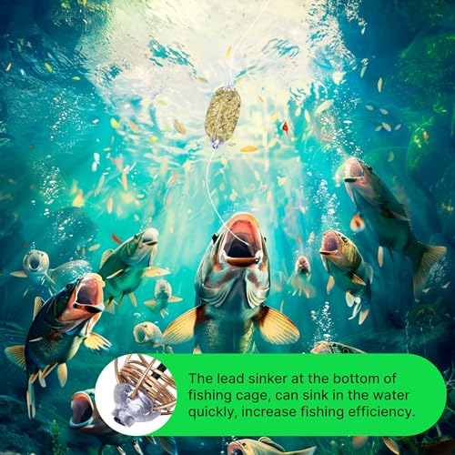 10pcs Spring Fishing Feeder Carp Сrucian Bream Tackle Cage - color: Gold, size: 35g