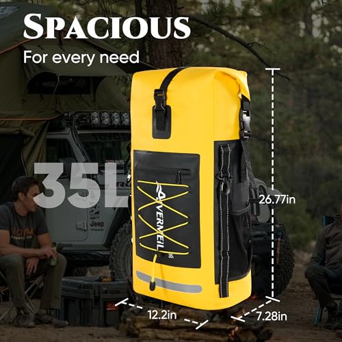 Waterproof Backpack Dry Bag with bungee cord Yellow - color: Yellow, style: Dry Bag