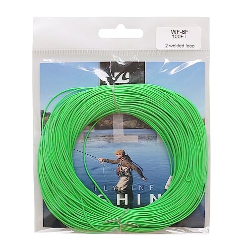 Kylebooker Weight Forward Floating Trout Fly Fishing Line WF3F-WF8 - color: Green, size: WF7F-100FT