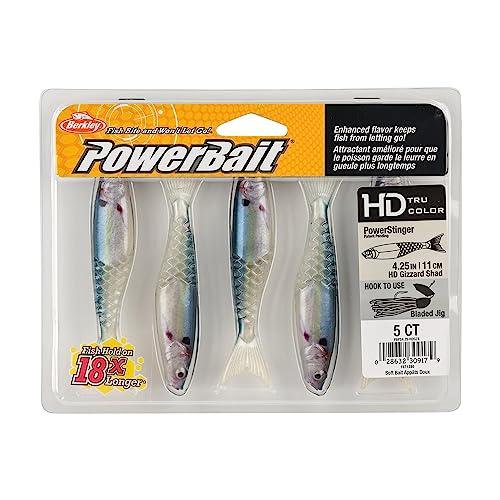 Berkley PowerBait PowerStinger Fishing Soft Bait - color: HD Gizzard Shad, size: 4 1/4"