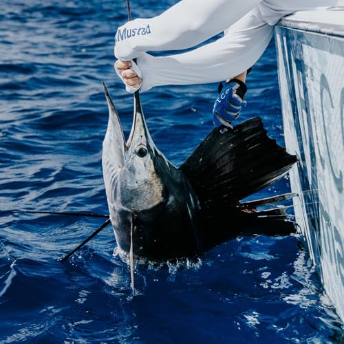Mustad BlacktipH Live Bait Rig, Demon Wide Gap Circle Hook, Premium fluorocarbon Leader, Premium Rosco Swivel - size: Large