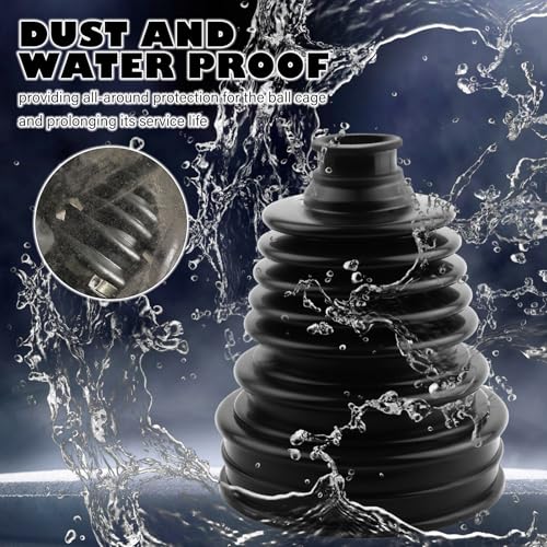 2PCS CV Boot Repair Kit with Expander Tool and Clamps,Silicone CV Axle Boot Repair Kit for 2.41" 2.81" 3.43" Calibers, Tie Rod Boots for Joint Dustproof and Waterproof