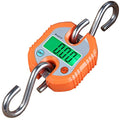 Digital Hanging Scales 300 lb 150 kg Mini Crane Scale Portable Heavy Duty Scales 2 AAA Batteries(Not Included) (Orange) - color: Orange
