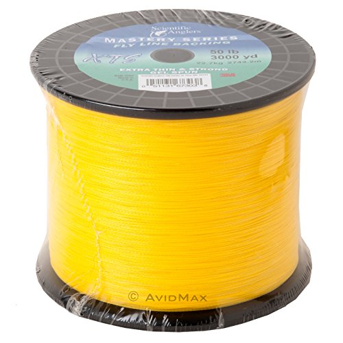 Scientific Anglers XTS Gel Spun 100 yd Polyethylene Fly Line Backing, Yellow, 30#