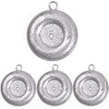 Disc Sinkers Fishing Weights Coin Sinkers Saltwater Surf Fishing Weights Bottom Fishing Drifting Trolling Catfishing Fishing Sinkers Weights Saltwater Tackle 1oz 2oz 3oz 4oz 5oz 6oz 8oz - style: 5oz-4pcs