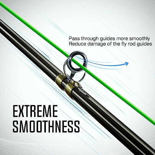 Piscifun Sword Fly Fishing Line with Welded Loop, Weight Forward Floating Fly Line, Available in WF1, WF2, WF3, WF4, WF5, WF6, WF7, WF8, WF9, and WF10 Weights, in Lengths of 90 and 100 Feet - color: Fruit Green, size: WF-3F 90FT