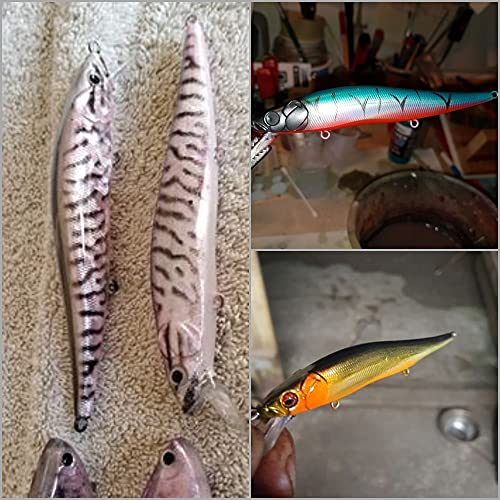 Blank Unpainted Minnow Crankbait Topwater Lipless Jerkbait Fishing Lures - color: UPM680P10