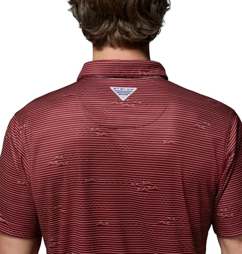 Columbia Men's Collegiate Super Terminal Tackle Polo - color: Fsu - Cabernet, size: Small