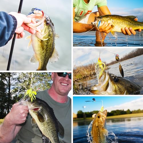 Silicone Jig Skirts 10/20pcs Spinnerbait Skirts with Tail Fishing Lure Skirts Replacement Quick Change Fishing Umbrella Skirts for Spinnerbaits Buzzbaits Bass Jig Lure Making Supplies - style: 10pcs