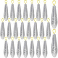 Landhoow Drop Shot Fishing Sinker Weights Kit Freshwater Catfishing Fishing Sinker Bass Casting Removable Line Saltwater Streamlined Snap Weight for Trolling Surf Tackle - size: 1/2 oz