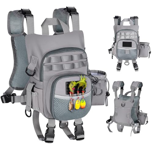 Ultimate Lightweight Fly Fishing Chest Pack - Water-Resistant Specialized Gear Storage with Quick-Access Design for Streamside Adventures